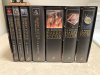 READ ONCE ONLY Full Set of the 7 "Harry Potter" Volumes in Hardcover. These are encased in realistic...