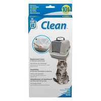 Catit Clean Unscented Litter Tray Liners for Catit Litter Trays -10-pack - Regular