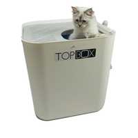 SmartCat The Ultimate Topbox Cat Litter tray with scoop - White