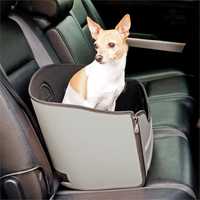 K&H Mod Safety Pet Car Booster Seat for Small to Medium Dogs up to 13kg - Grey