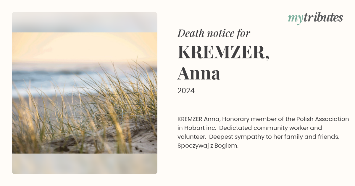 KREMZER, Anna