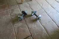 Spin lock bars with  disc weight x 2             total weight each bar 7 kg