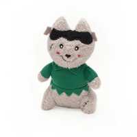 Zippy Paws Holiday Cheeky Chumz Plush Dog Toy - Frankenstein Wolf