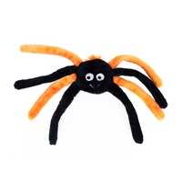 Zippy Paws Halloween Spiderz Squeaker Dog Toy - Orange Small with Long Crinkly Legs