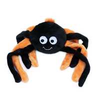 Zippy Paws Grunterz Dog Toy - Orange Spider