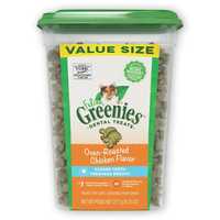 Greenies Feline Cat Dental Treats Oven Roasted Chicken Flavour 277g Tub