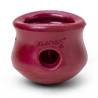 West Paw Toppl Treat Dispensing Dog Toy & Bowl - Large - Ruby Red