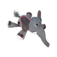 KONG Cozie Ultra Ella Elephant Canvas Squeaker Dog Toy - Medium