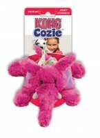 KONG Cozie - Low Stuffing Snuggle Dog Toy - Elmer Elephant - Medium