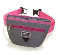 Doog Treat Pouch with Removable Internal Pouch for Dog Treats - Pink & Grey