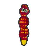 Outward Hound Toughseamz Plush No Stuffing Snake 3-Squeaker Dog Toy