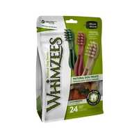 Whimzees Grain Free Veggie Dental Treats Toothbrush for Small Dogs - 24-Pack