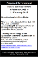 Proposed Development - 44 Hellen Street, Bald Hills QLD 4036