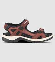 The Ecco Womens Offroad is a hiking sandal featuring adjustable straps, suitable for most foot types.