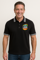 TRADITIONAL BLACK POLO SHIRT