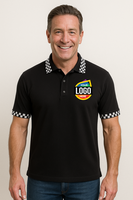 🖤 Traditional Black Polo Shirt – Clean, Classic &amp; Custom-ReadyPerfect for workwear or casual branding.