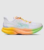 Behold the lightest and most responsive Mach yet! Built for speed the HOKA Mach 6 performs best during...