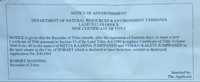 DEPARTMENT OF NATURAL RESOURCES &amp; ENVIRONMENT TASMANIALAND TITLES OFFICENEW CERTIFICATE OF...
