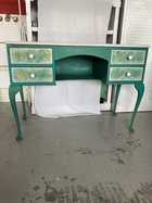 DRESSING TABLE FROM THE UK  , TRADITIONAL DESIGN GREEN AND WHITE