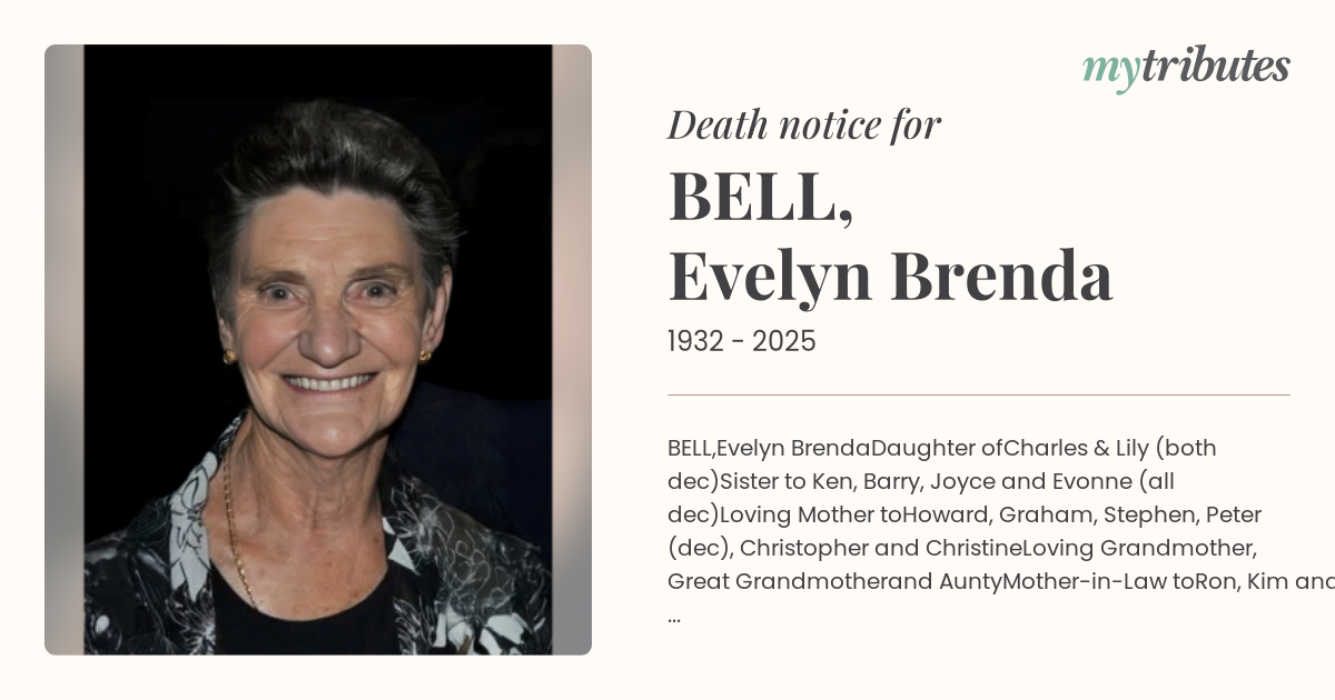bell-evelyn-brenda-death-notices-adelaide-my-tributes