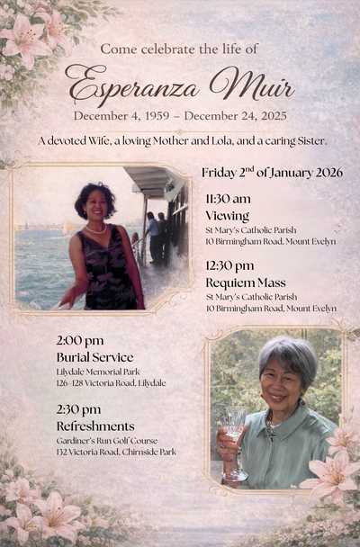 MUIR, Esperanza Reyes