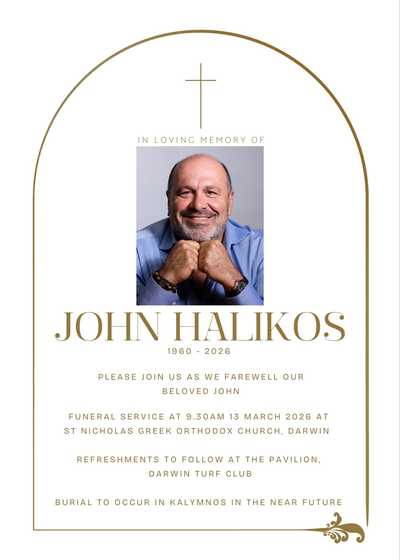 HALIKOS, JOHN