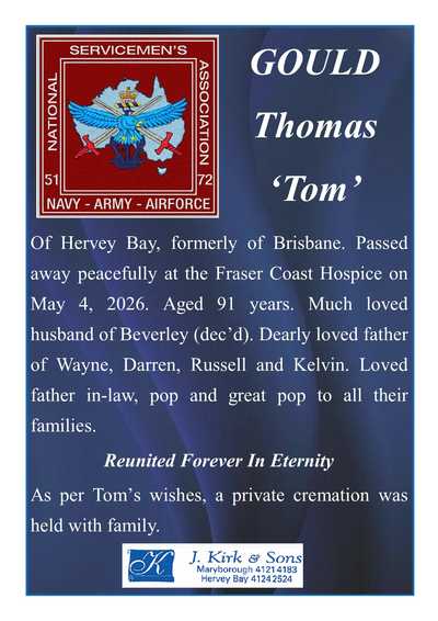 GOULD, Thomas 'Tom'