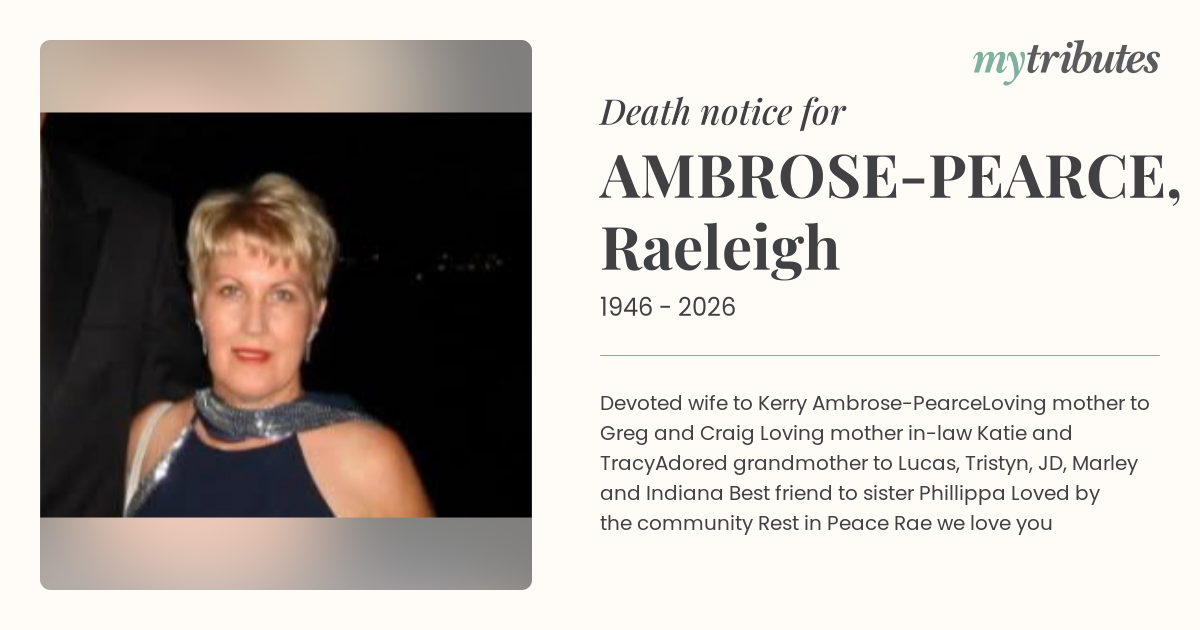 AMBROSE-PEARCE, Raeleigh
