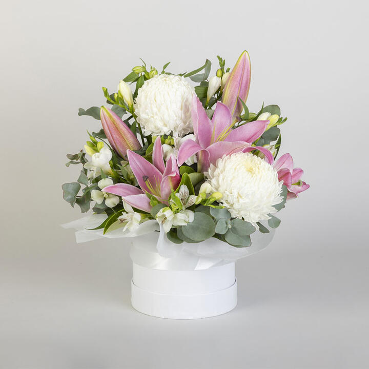A respectful celebration of life, this floral tribute is a meaningful way to express your thoughts.