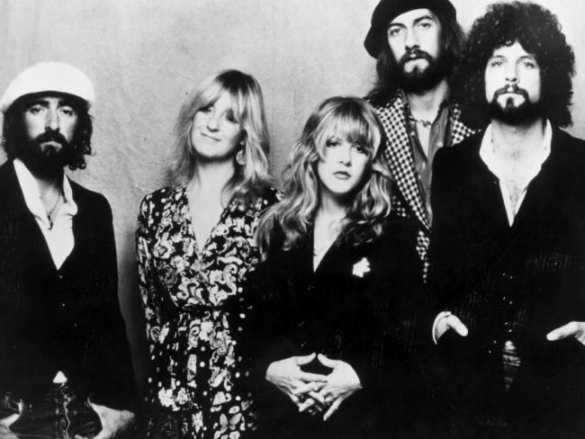 Fleetwood Mac pictured in 1980. (from left) John McVie, Christine McVie, Stevie Nicks, Mick Fleetwood and Lindsay Buckingham. Picture: Supplied