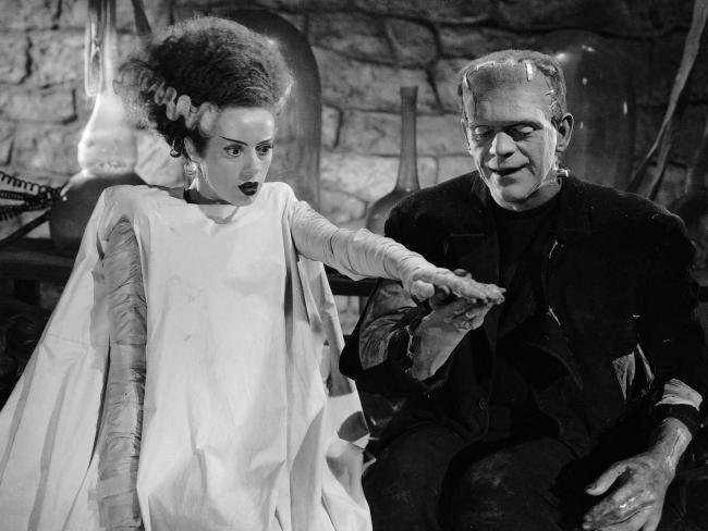Elsa Lanchester and Boris Karloff in the 1935 film The Bride of Frankenstein. Picture: Universal Pictures