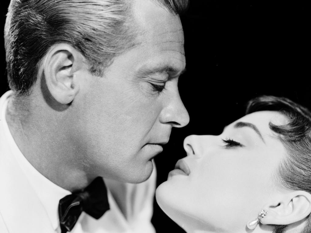 William Holden and Audrey Hepburn in a scene from Sabrina which earned Hepburn a BAFTA nomination