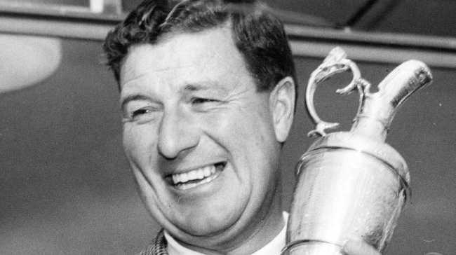 Peter Thomson at Royal Birkdale in 1965. Golf. Picture: United Press