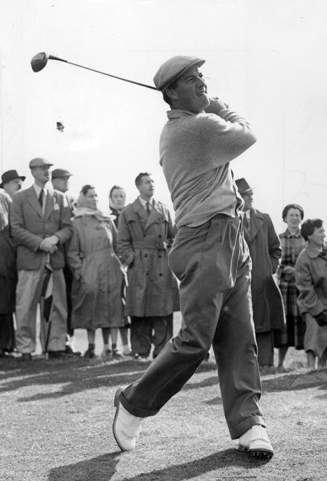 Dunlop Masters Golf Tournament at Sandwich, UK, in 1954.