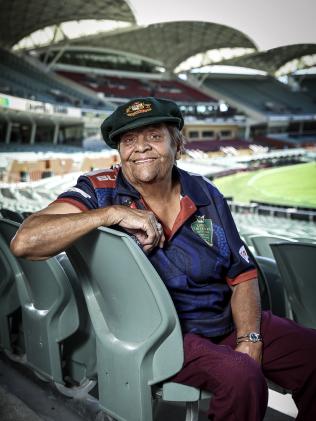 Faith Thomas at Adelaide Oval, an ideal location for her statue. (Pic: Mike Burton)