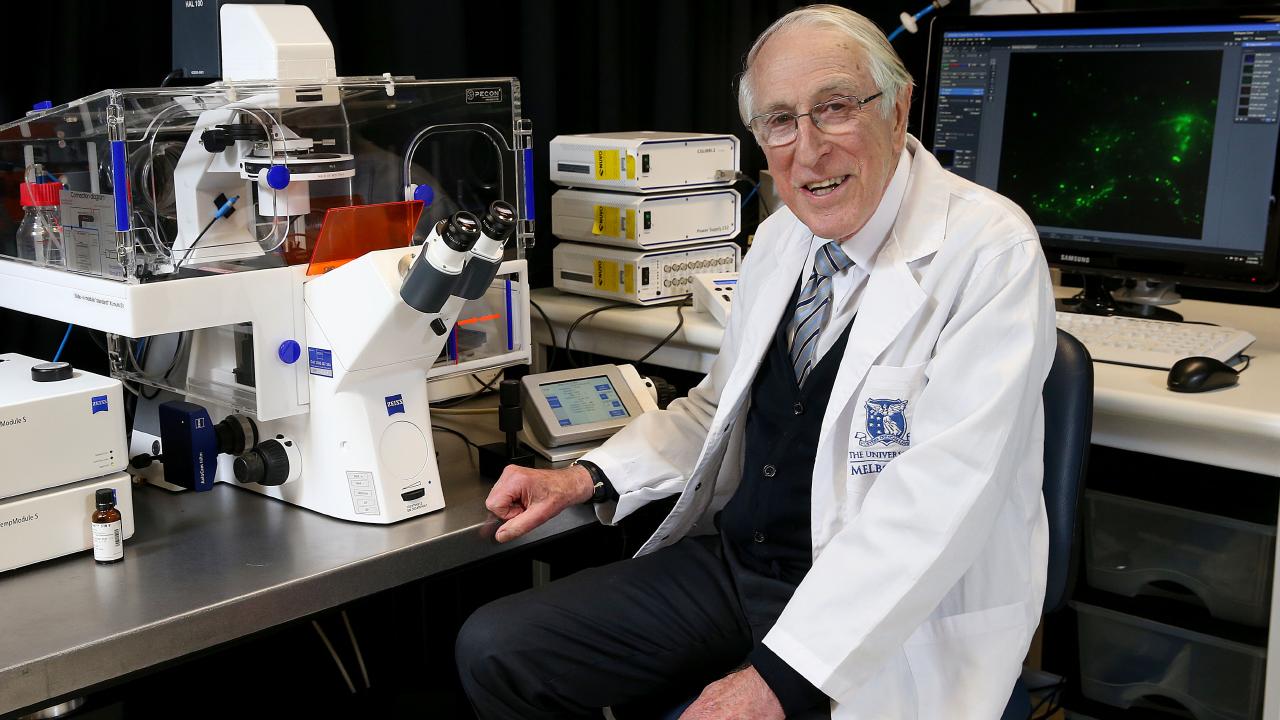 Professor Graeme Clark, inventor of the Cochlear bionic ear and one of Australia’s best scientists. Picture: Ian Currie