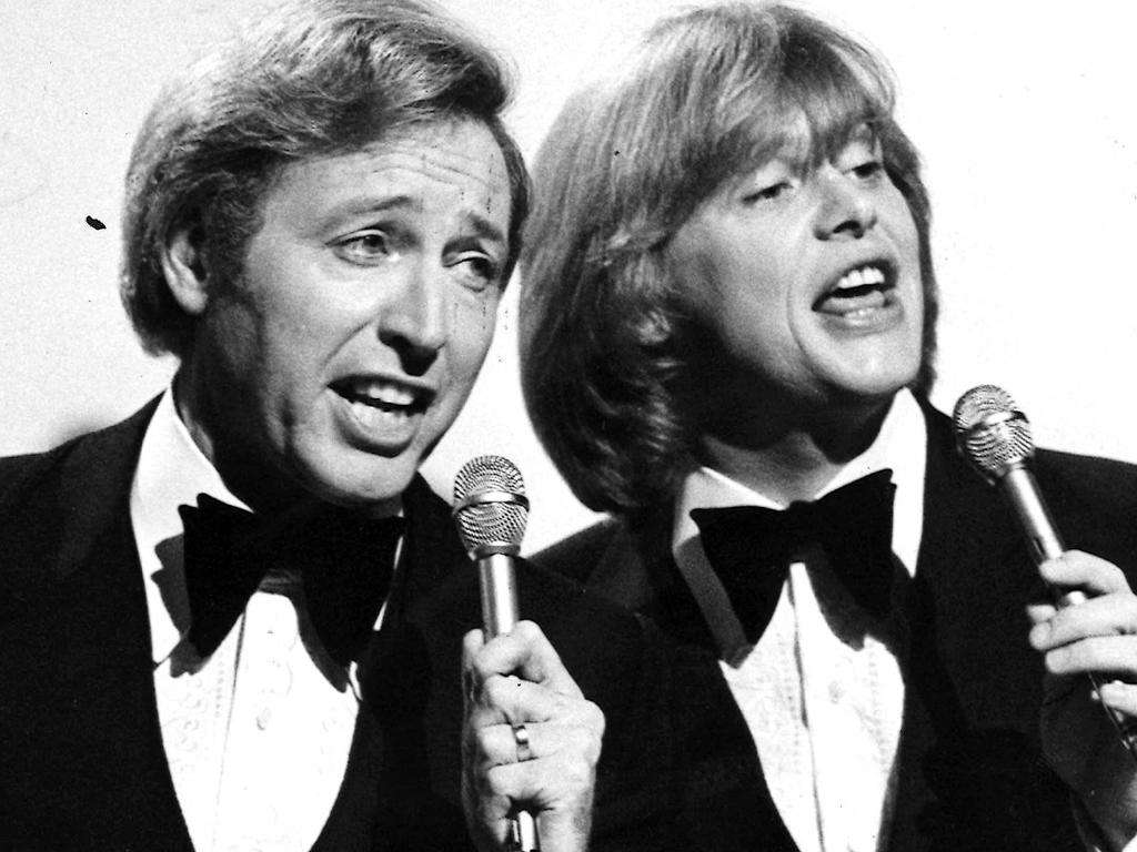 Jimmy Hannan with a young John Farnham in 1979. Picture: ABC
