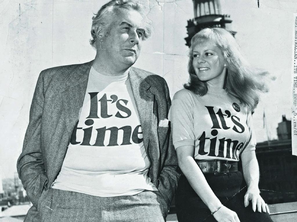 Little Pattie with Gough Whitlam in 1972.