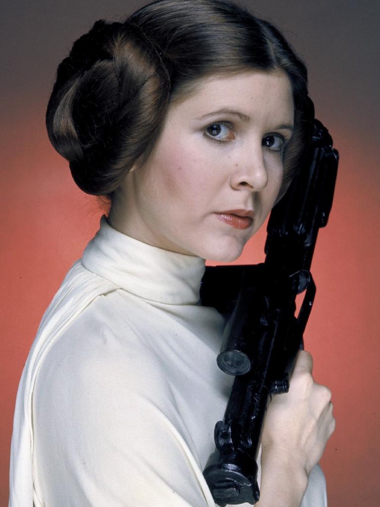 Carrie Fisher in Star Wars.