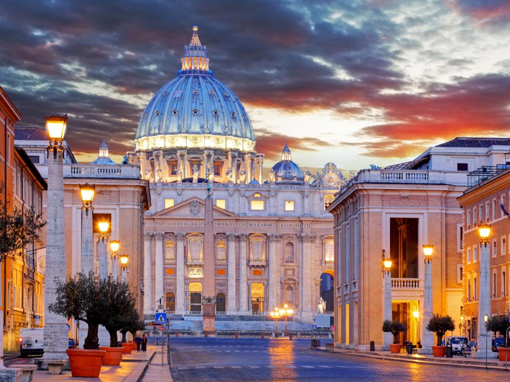 The beauty of the outside of St Peter's Basilica in the Vatican is just the beginning of it's splendour. 