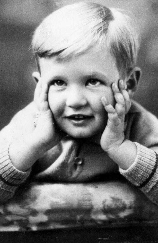 Bob Hawke as a boy at four years of age.