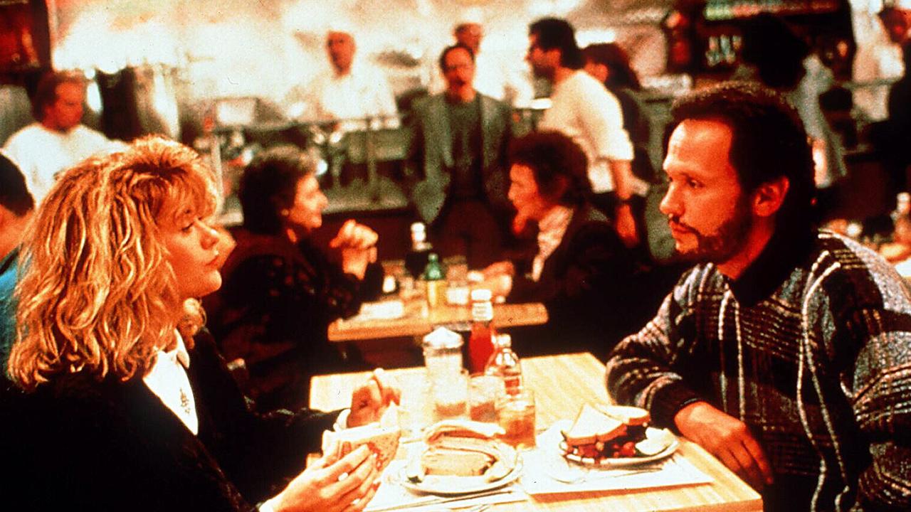 Ryan and Billy Crystal in When Harry Met Sally’s most famous scene.