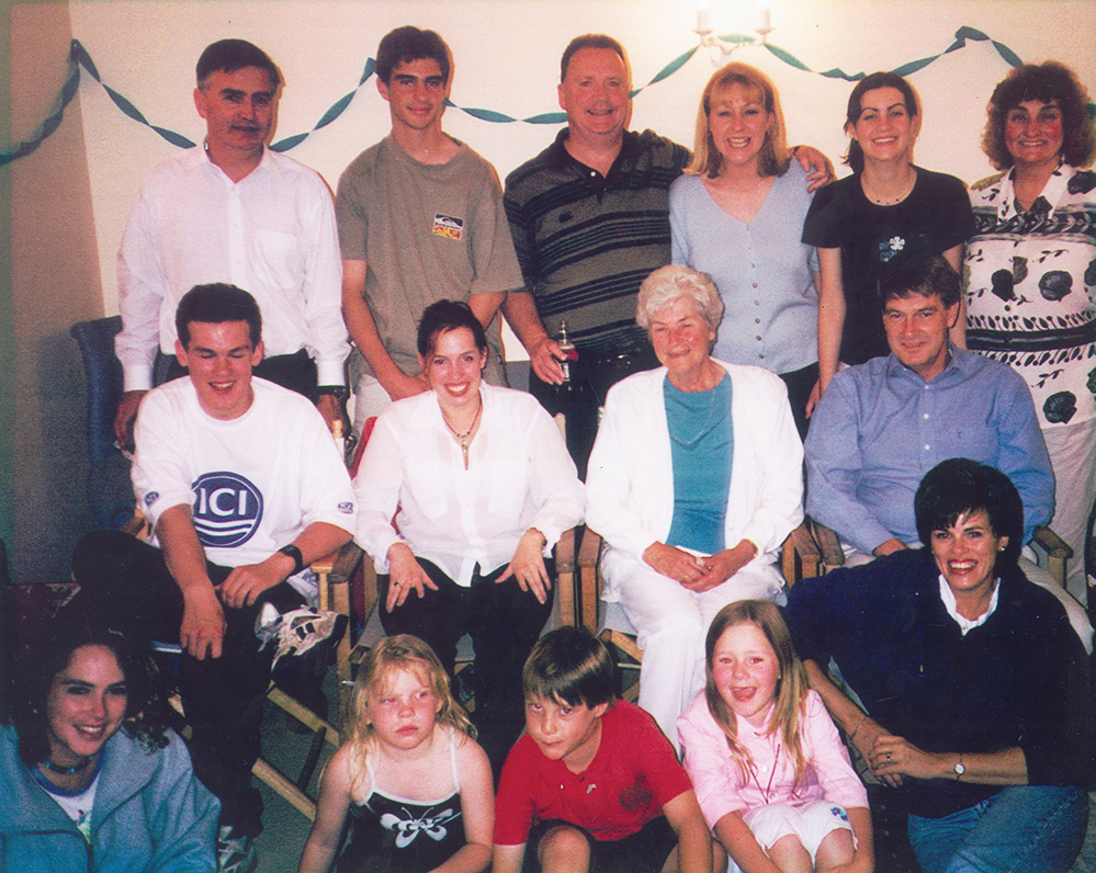 Rose with a number of her children and grandchildren