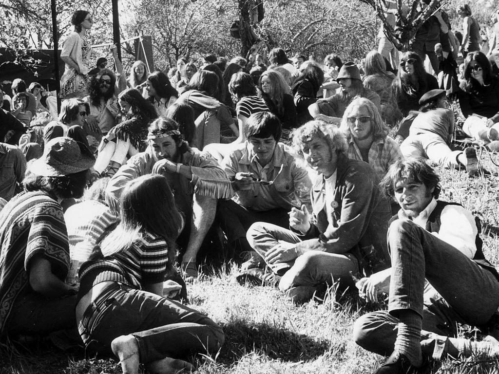 Youth at an unknown pop music festival in South Australia in 1970.