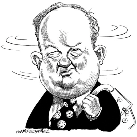 A caricature of Norman by John Shakespeare