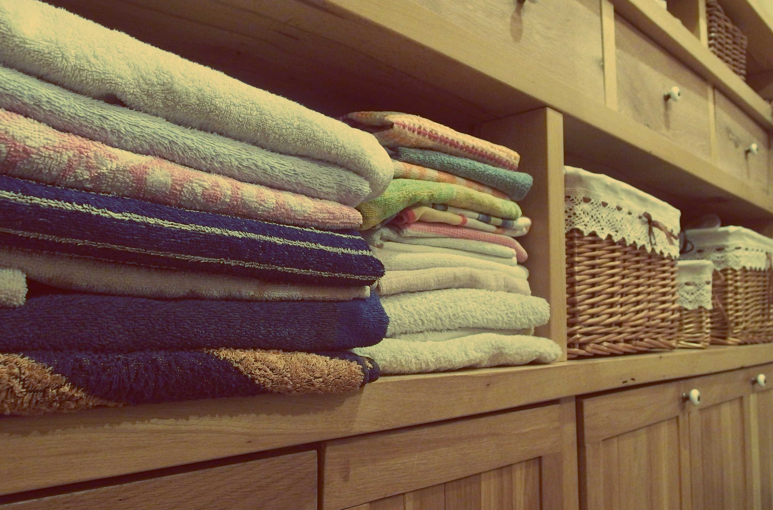 An organised linen cupboard is a little DIY that will make life much easier when the guests arrive.