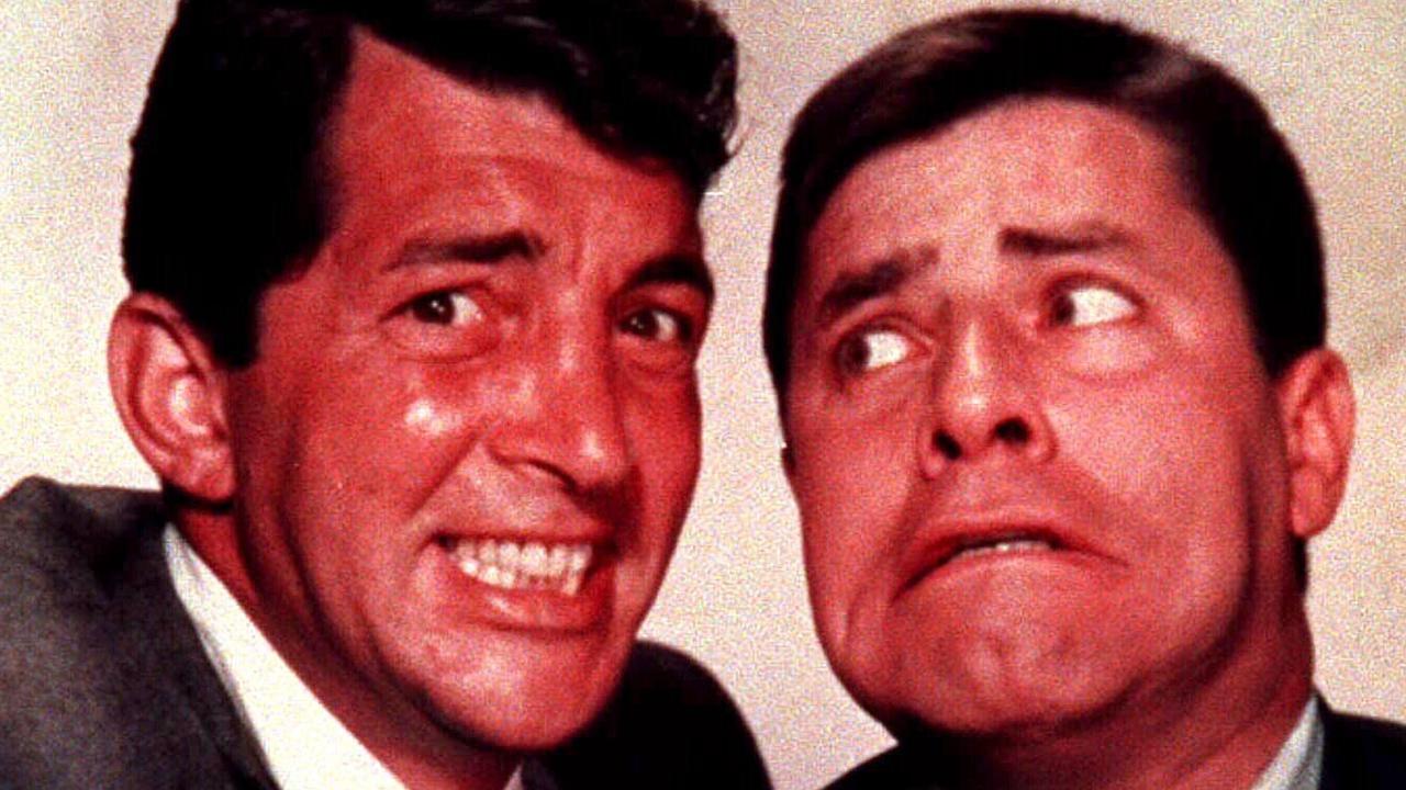 Dean Martin (left) with Jerry Lewis.