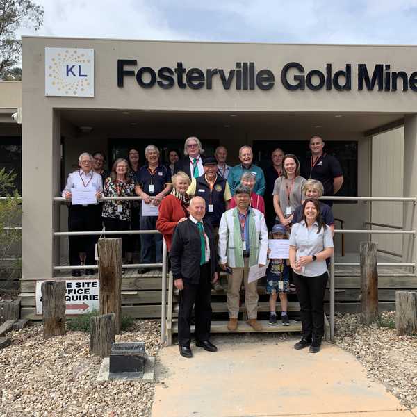 BACKING: Recipients of a Fosterville Gold Mine Community Grant with community manager Felicia Binks (front, right). Picture: KIRKLAND LAKE GOLD