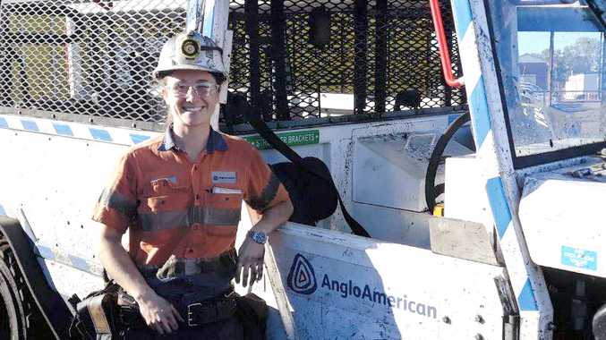 TIME ON HER SIDE: Graduate mining engineer Sarah Coughlan runs a cane farm when she is not working at AngloAmerican’s Grosvenor Mine. 