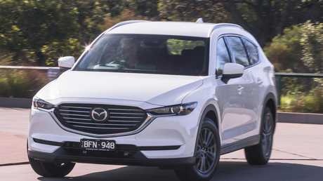 Mazda doesn’t often give discounts, but it is cutting the drive-away price of its seven-seat CX-8 Photo: Thomas Wielecki